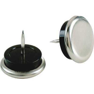 Do it 1-1/16 In. Round Nail on Furniture Glide with Rubber Cushion,(4-Pack)